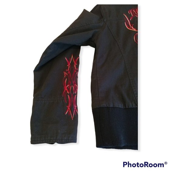 Women's Large L Harley-Davidson Cotton Jacket 97465-09VW Embroidered - Picture 3 of 12